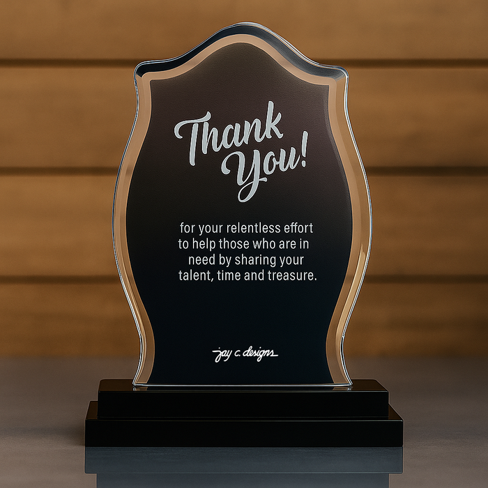 Customize Acrylic Trophies & Plaques 8001