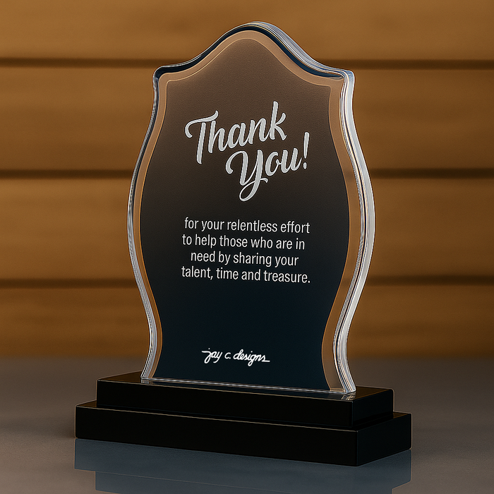 Customize Acrylic Trophies & Plaques 8001