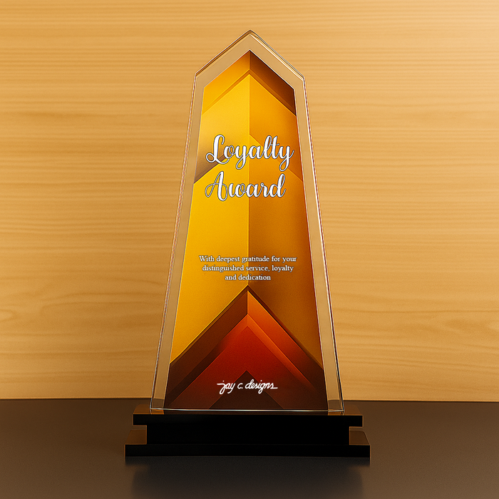 Customize Acrylic Trophies & Plaques 8004