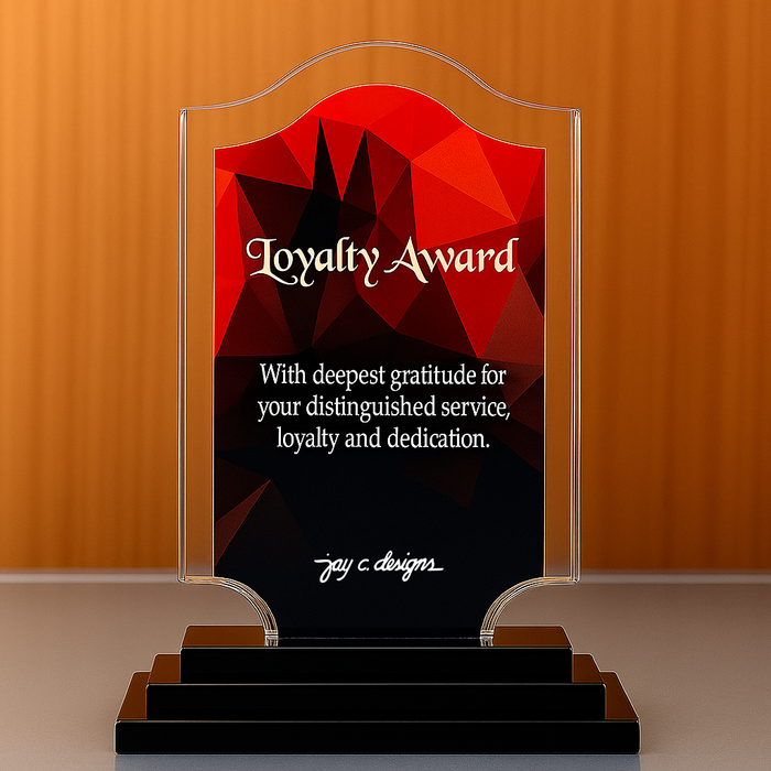 Customize Acrylic Trophies & Plaques 8007