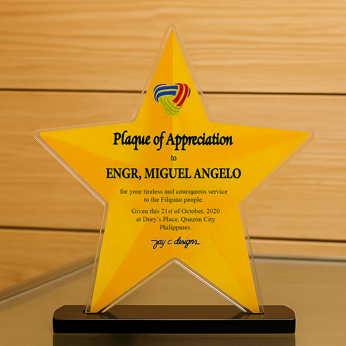 Customize Acrylic Trophies & Plaques 8009