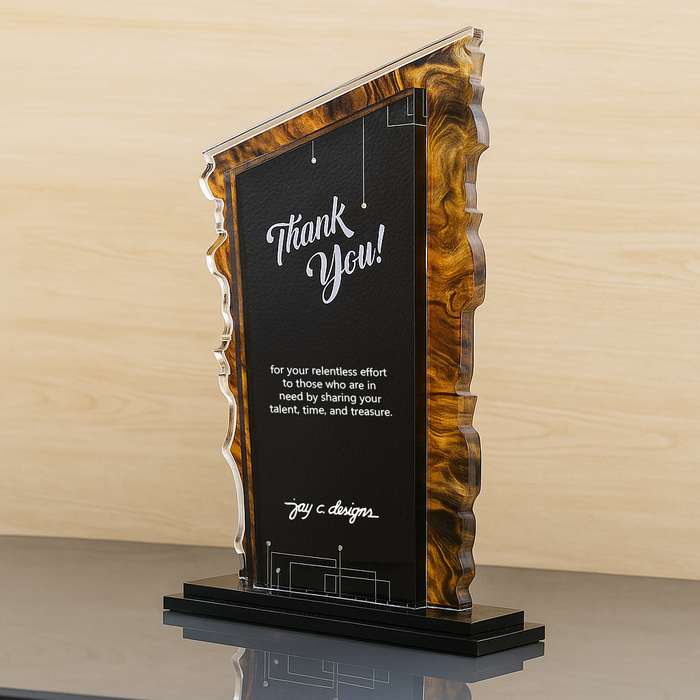 Customize Acrylic Trophies & Plaques 8014