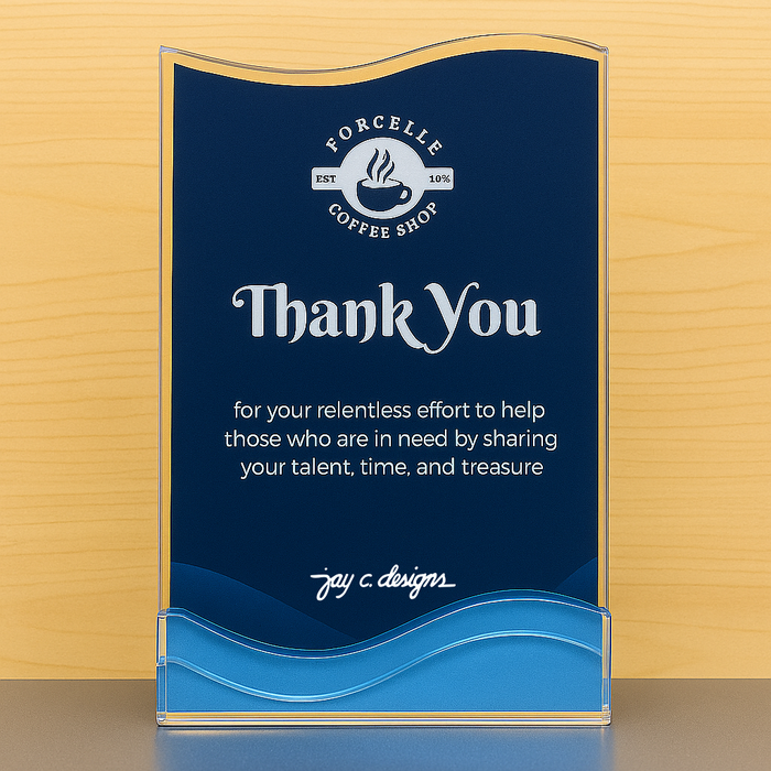 Customize Acrylic Trophies & Plaques 8020