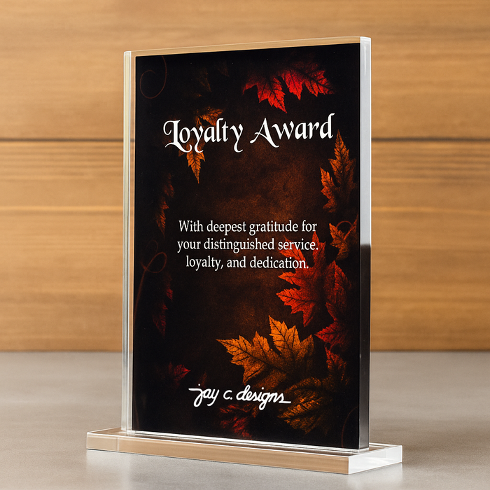 Customize Acrylic Trophies & Plaques 8034