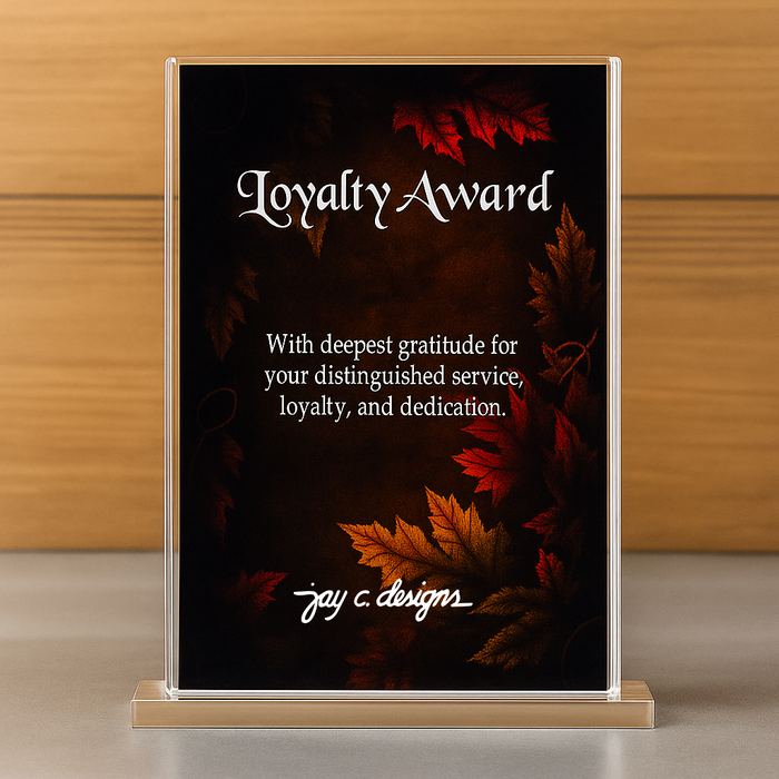 Customize Acrylic Trophies & Plaques 8034