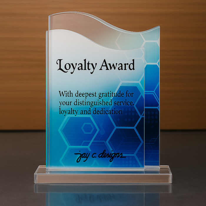 Customize Acrylic Trophies & Plaques 8037