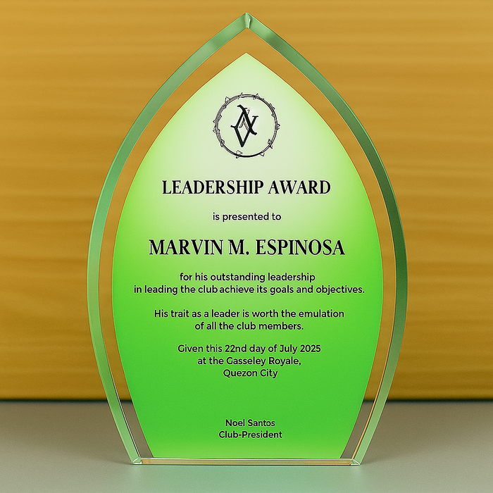 Customize Acrylic Trophies & Plaques 8044