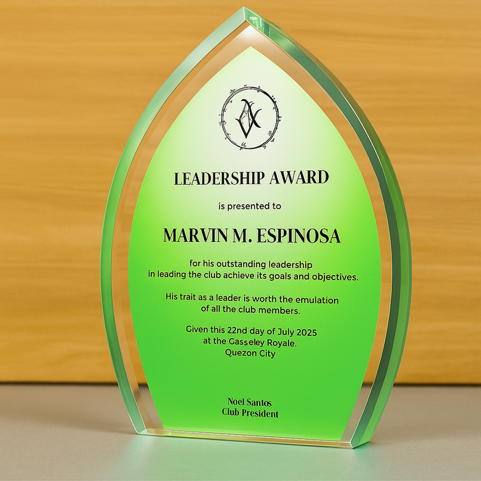 Customize Acrylic Trophies & Plaques 8044