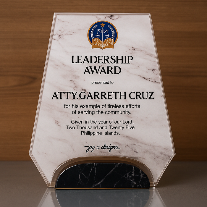 Customize Acrylic Trophies & Plaques 8047