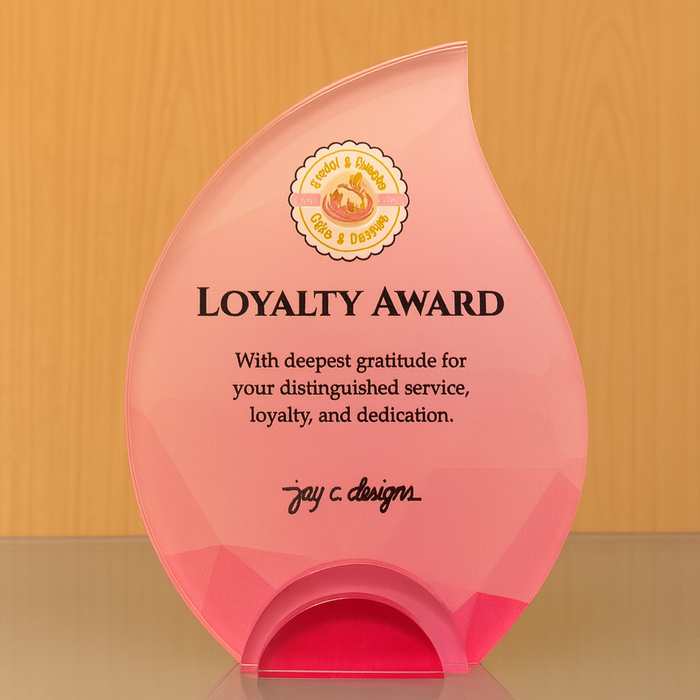 Customize Acrylic Trophies & Plaques 8052