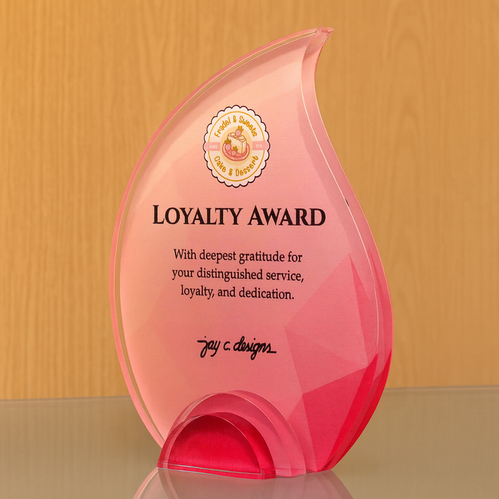 Customize Acrylic Trophies & Plaques 8052