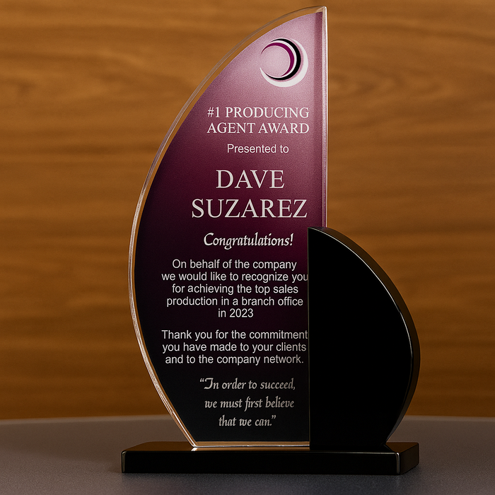 Customize Acrylic Trophies & Plaques 8053