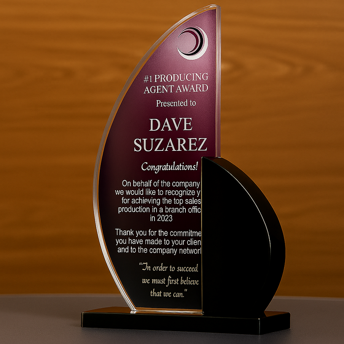 Customize Acrylic Trophies & Plaques 8053