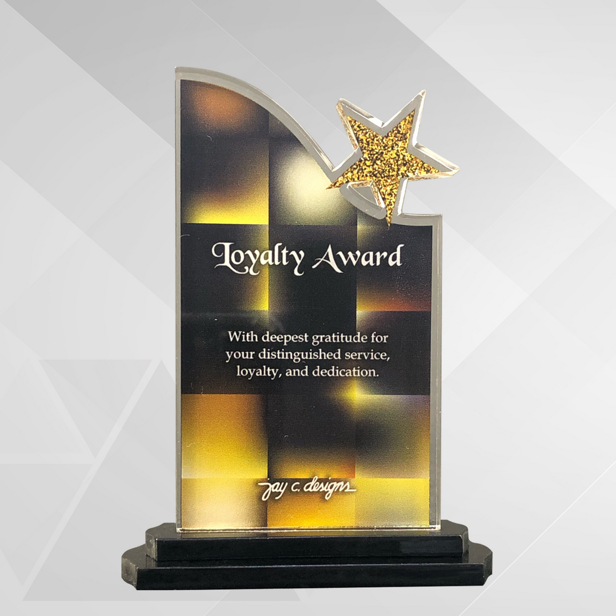 Elegant Acrylic Loyalty Awards | Plaques Supplier — Jay C. Designs