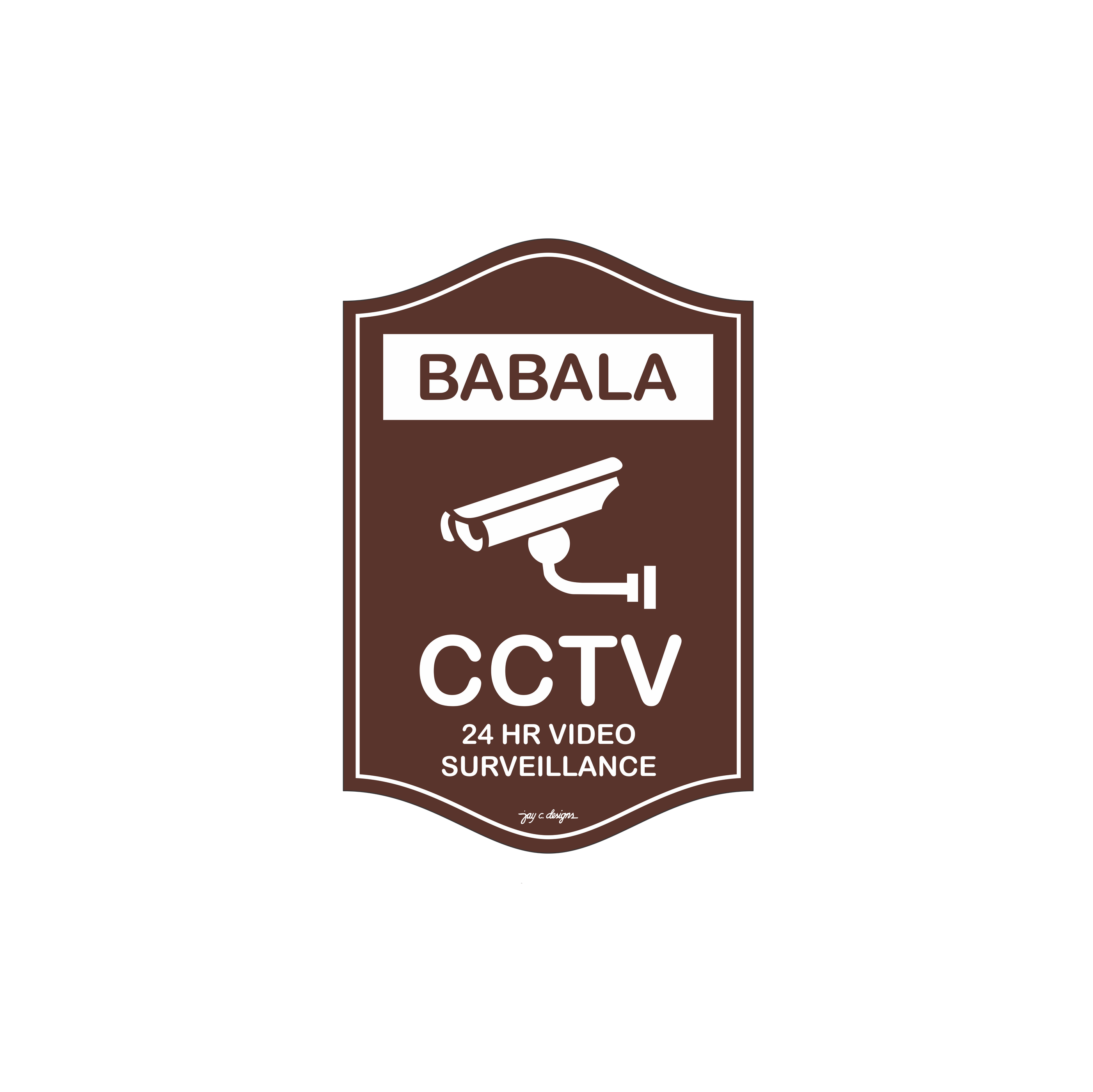 Babala Example Pinoy Signs - Acrylic Signage Babala CCTV - Jay C. Designs