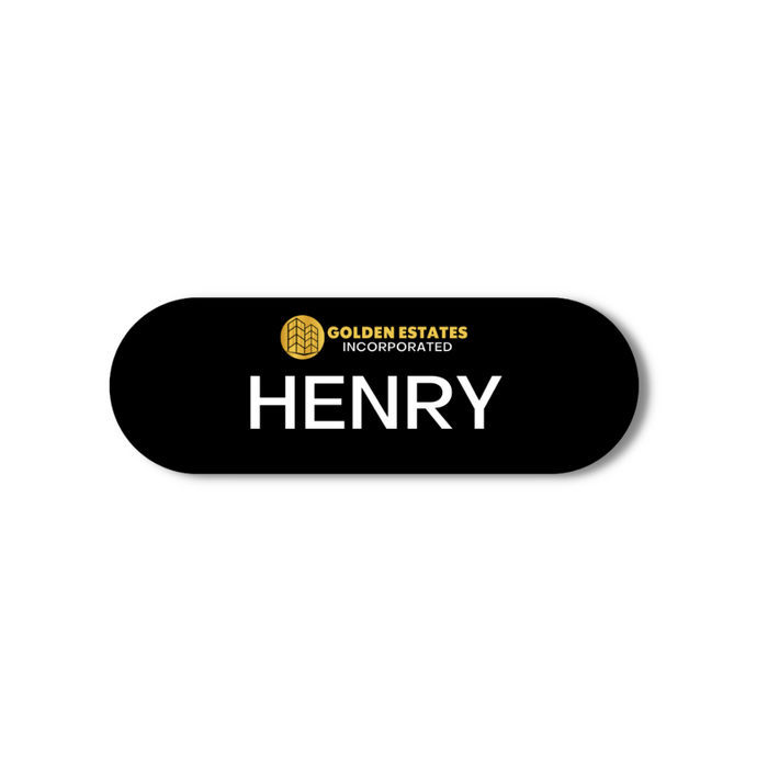Black Nametag Capsule