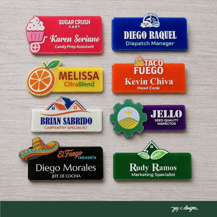 Logo Cut Out Name Tags Series