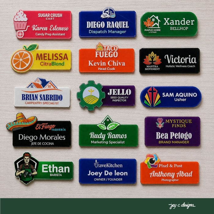 Logo Cut Out Name Tags Series