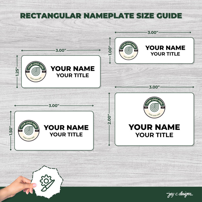 Rectangular Name Tags