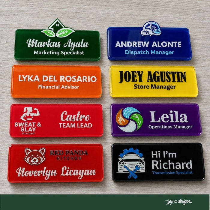 Rectangular Name Tags