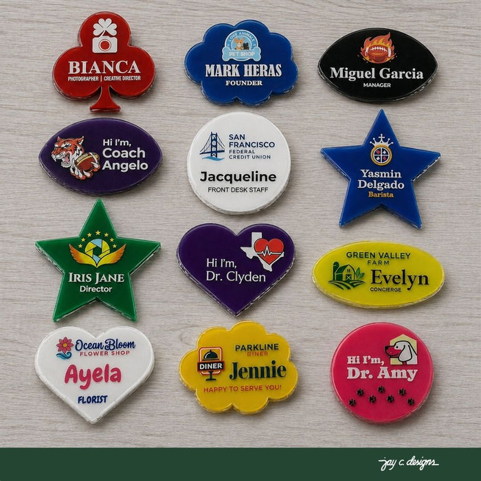 Special Shapes Name Tags Series