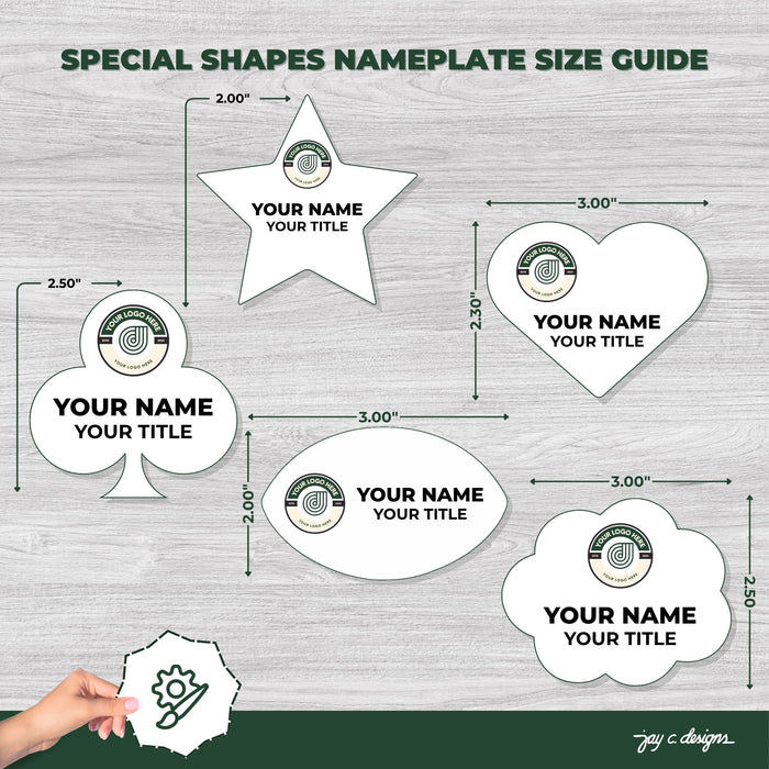 Special Shapes Name Tags Series