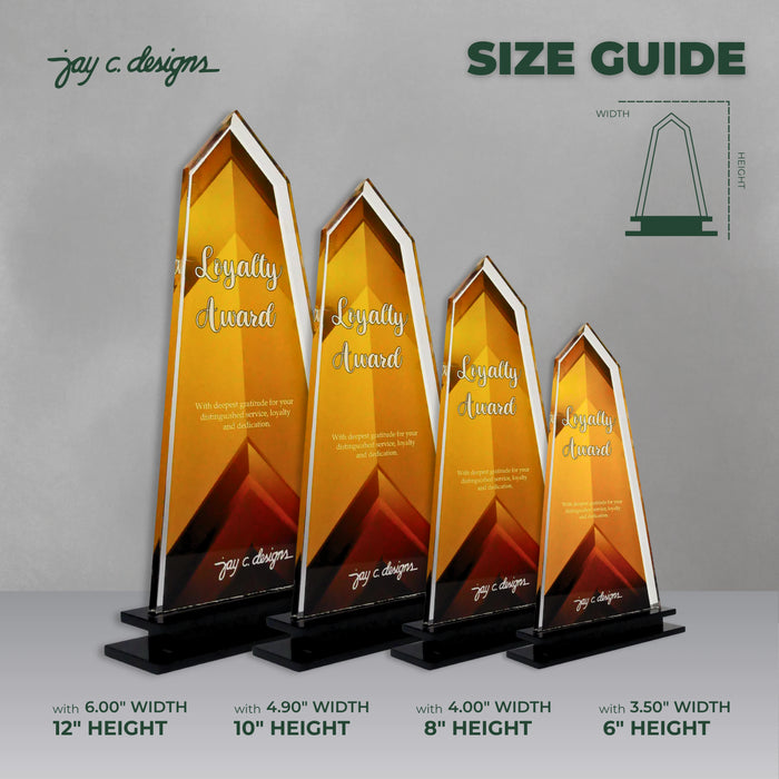 Customize Acrylic Trophies & Plaques 8004