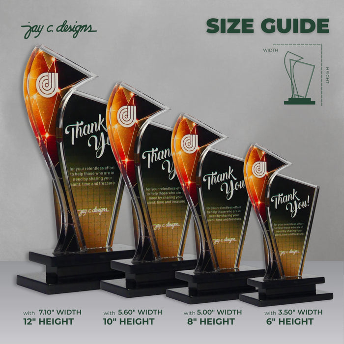 Customize Acrylic Trophies & Plaques 8016