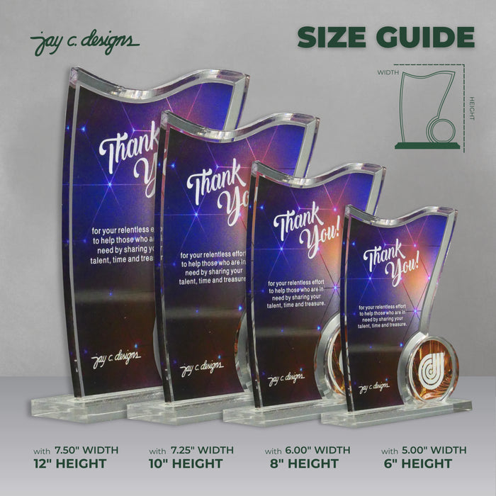 Customize Acrylic Trophies & Plaques 8032