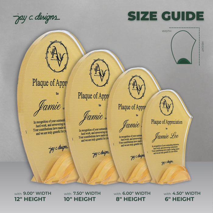 Customize Acrylic Trophies & Plaques 8049