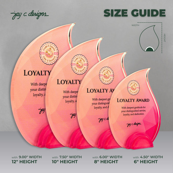 Customize Acrylic Trophies & Plaques 8052