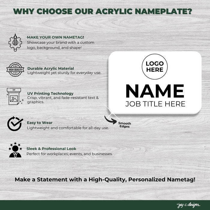 Rectangular Name Tags