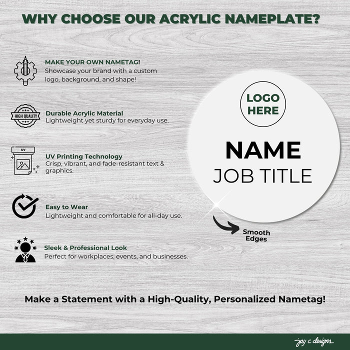 Circular Name Tags