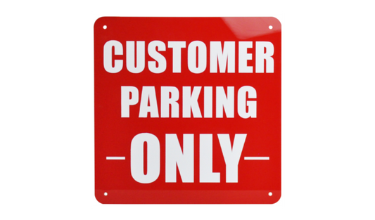 1053 Acrylic Parking Sign (11.0in x 11.0in x 3.0mm)