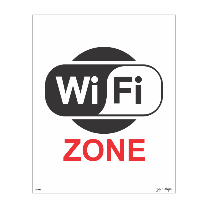 1831 WiFi Zone - 8.0in x 10.0in x 1.5mm
