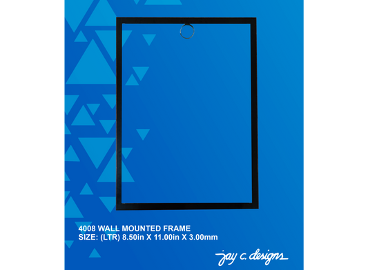 4008 Acrylic Wall Mounted Frame (8.5in x 11.0in x 2.0mm)