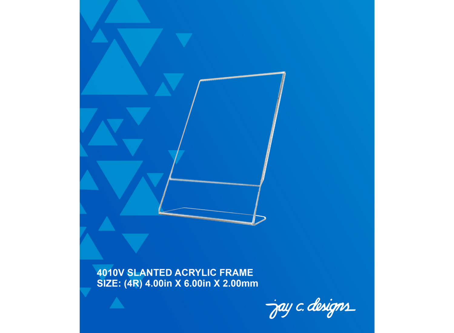 Acrylic Slanted Frame 4