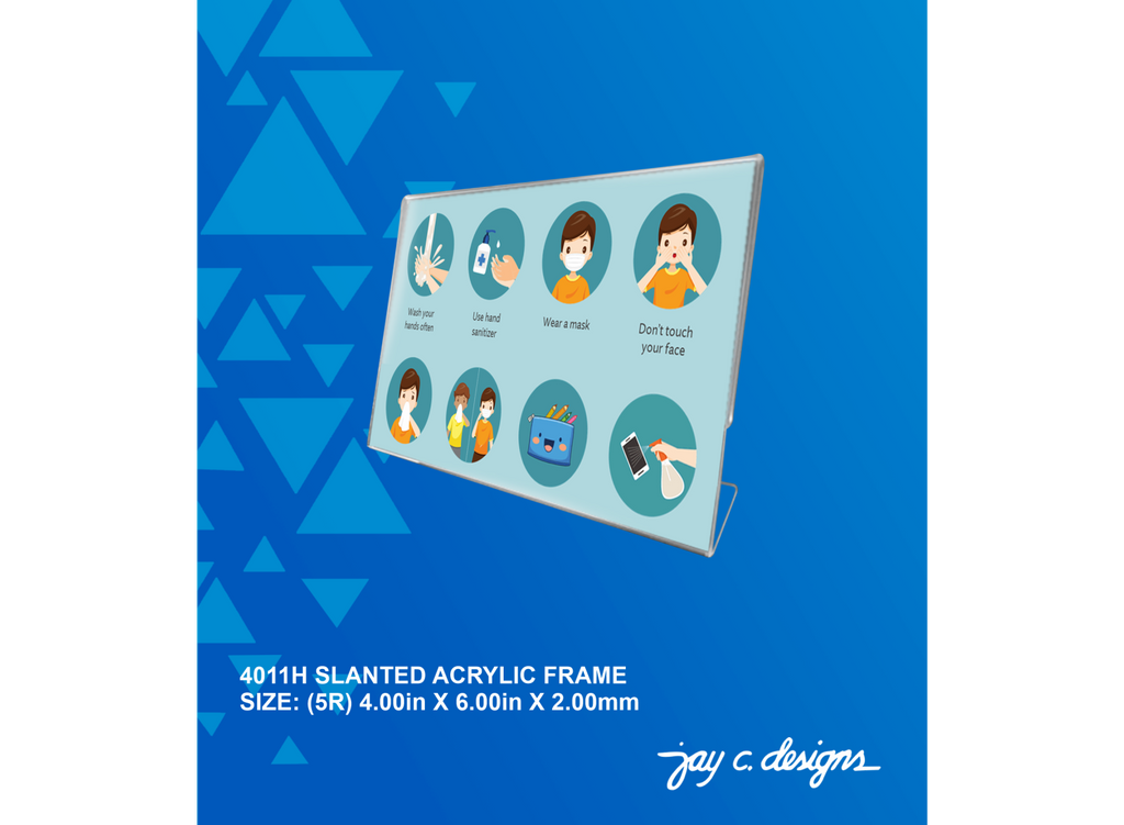 Acrylic Frame Philippines - Slanted Frame — Jay C. Designs