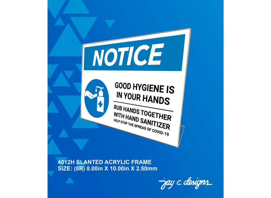 Acrylic Frame Philippines - Slanted Frame — Jay C. Designs