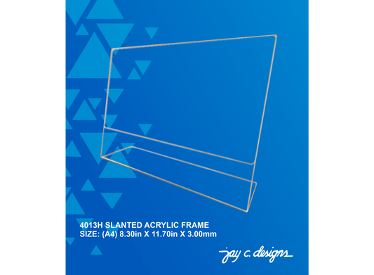 4013H Acrylic Slanted Frame (8.3in x 11.7in x 3.0mm)