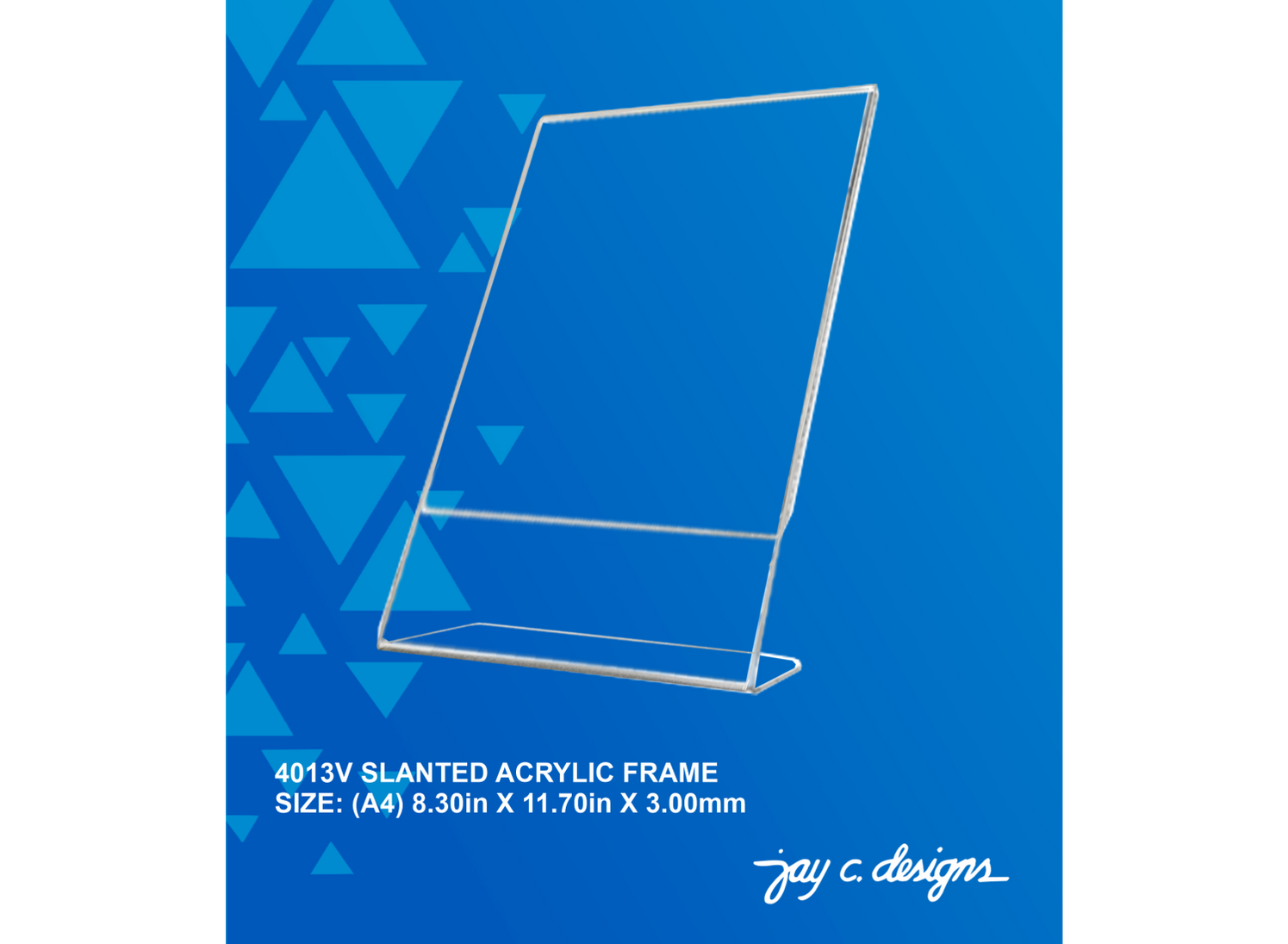 Slunted Frame Acrylic Frame Philippines - Slanted Frame — Jay C. Designs
