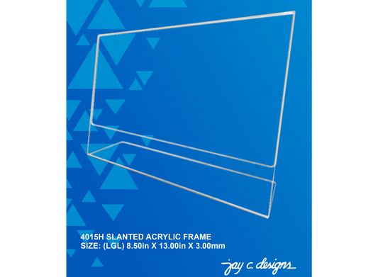 4015H Acrylic Slanted Frame (8.5in x 13.0in x 3.0mm)