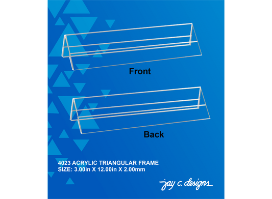 4023 Acrylic Double Sided Frame (3.0in x 12.0in x 2.0mm)
