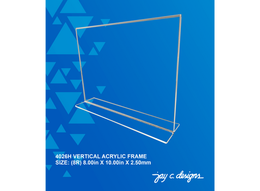 4026H Acrylic Vertical Frame (8.0in x 10.0in x 2.5mm)