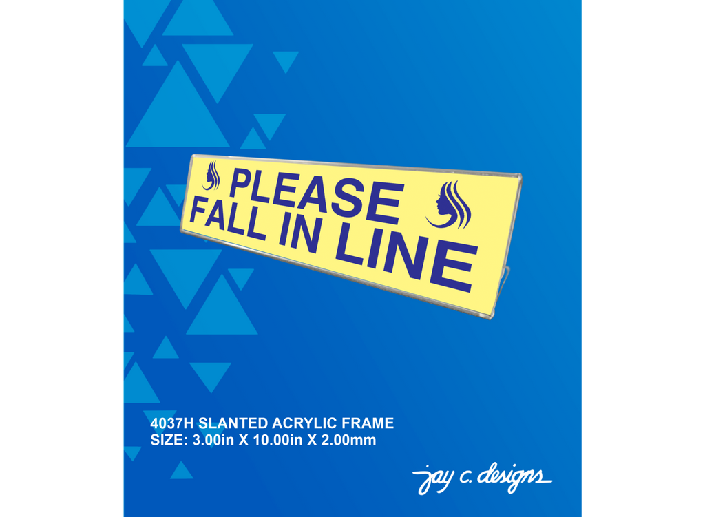 Acrylic Frame Philippines - Slanted Frame — Jay C. Designs