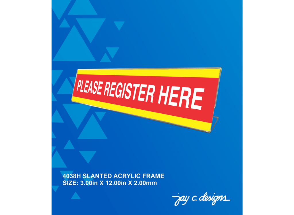 Acrylic Frame Philippines - Slanted Frame — Jay C. Designs