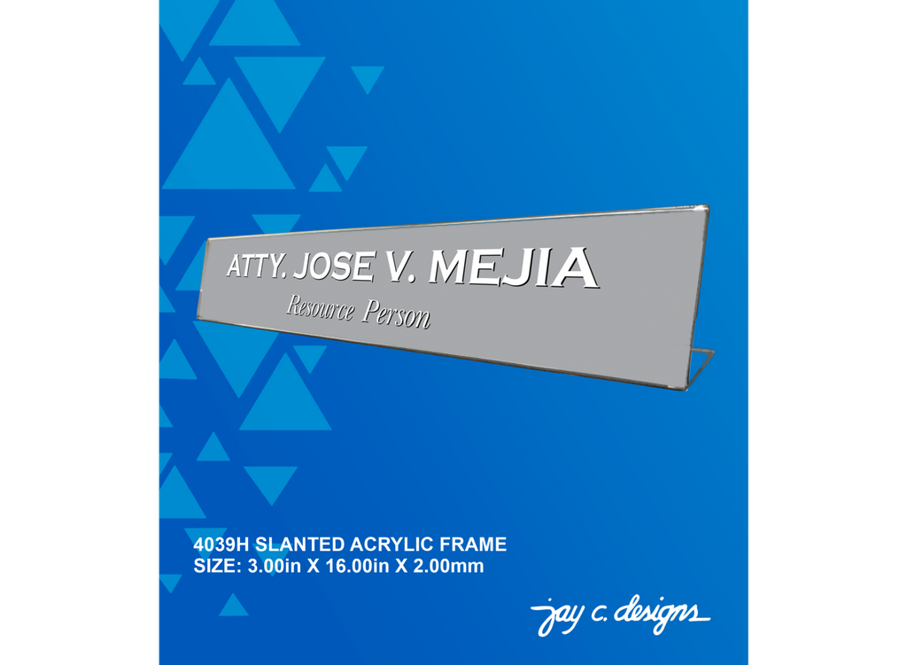 Acrylic Frame Philippines - Slanted Frame — Jay C. Designs