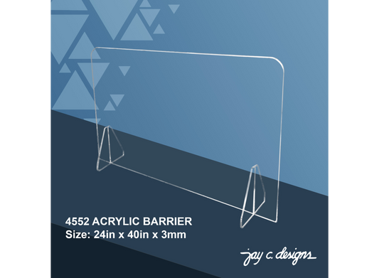4552 Acrylic Barrier (24.0in x 40.0in x 3.0mm)
