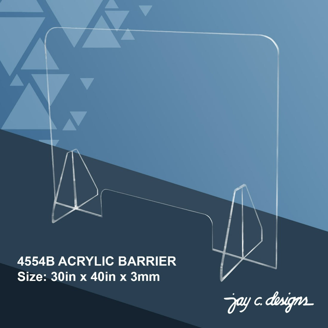 4554B Acrylic Barrier (30.0in x 40.0in x 3.0mm)