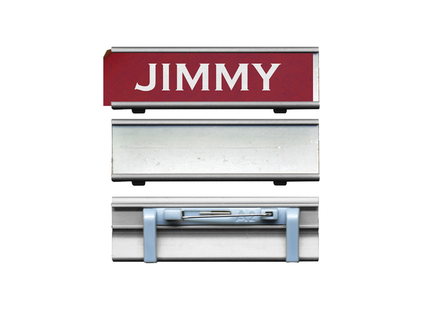 Code No.: 5001                        _                  Size: 1.0" x 3.0"                Insertable Nameplate Aluminum Silver